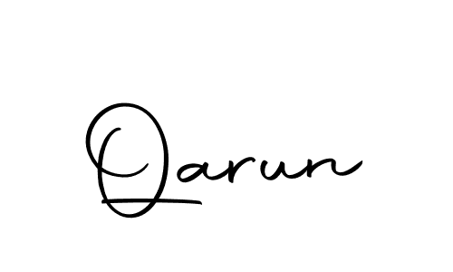 Use a signature maker to create a handwritten signature online. With this signature software, you can design (Autography-DOLnW) your own signature for name Qarun. Qarun signature style 10 images and pictures png