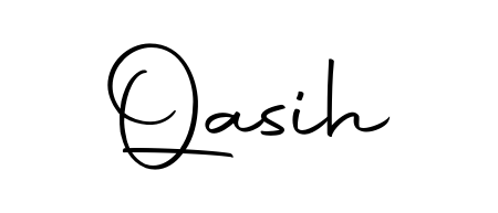 A modern signature idea for name Qasih using Autography-DOLnW font. Clean strokes and elegant curves make it stand out instantly. Qasih signature style 10 images and pictures png