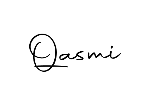 Create a beautiful signature design for name Qasmi. With this signature (Autography-DOLnW) fonts, you can make a handwritten signature for free. Qasmi signature style 10 images and pictures png