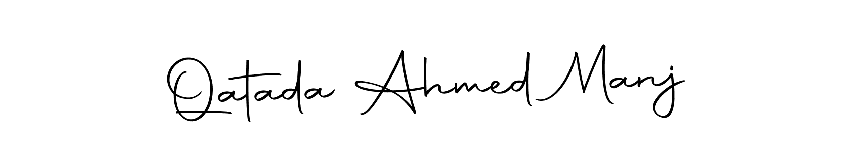 Similarly Autography-DOLnW is the best handwritten signature design. Signature creator online .You can use it as an online autograph creator for name Qatada Ahmed Manj. Qatada Ahmed Manj signature style 10 images and pictures png