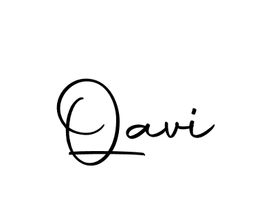 Make a beautiful signature design for name Qavi. With this signature (Autography-DOLnW) style, you can create a handwritten signature for free. Qavi signature style 10 images and pictures png