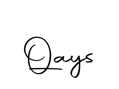 Make a beautiful signature design for name Qays. With this signature (Autography-DOLnW) style, you can create a handwritten signature for free. Qays signature style 10 images and pictures png