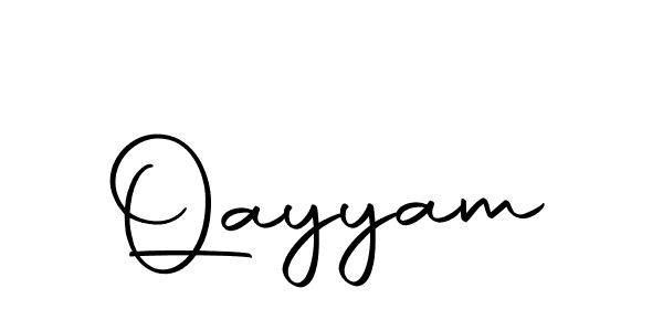 Use a signature maker to create a handwritten signature online. With this signature software, you can design (Autography-DOLnW) your own signature for name Qayyam. Qayyam signature style 10 images and pictures png