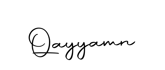 How to make Qayyamn name signature. Use Autography-DOLnW style for creating short signs online. This is the latest handwritten sign. Qayyamn signature style 10 images and pictures png