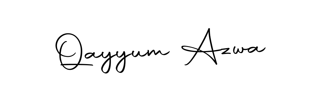 Design your own signature with our free online signature maker. With this signature software, you can create a handwritten (Autography-DOLnW) signature for name Qayyum Azwa. Qayyum Azwa signature style 10 images and pictures png