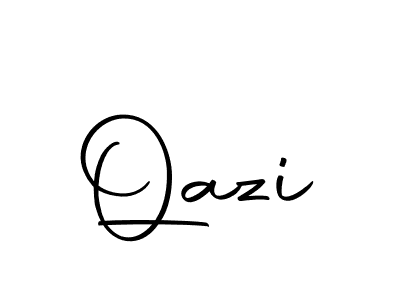 You should practise on your own different ways (Autography-DOLnW) to write your name (Qazi) in signature. don't let someone else do it for you. Qazi signature style 10 images and pictures png