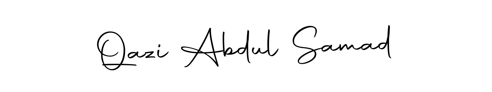 How to make Qazi Abdul Samad name signature. Use Autography-DOLnW style for creating short signs online. This is the latest handwritten sign. Qazi Abdul Samad signature style 10 images and pictures png