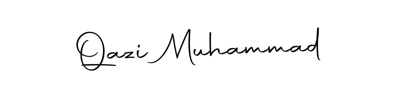 Make a beautiful signature design for name Qazi Muhammad. With this signature (Autography-DOLnW) style, you can create a handwritten signature for free. Qazi Muhammad signature style 10 images and pictures png