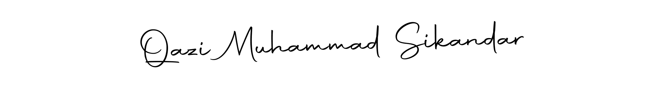 You can use this online signature creator to create a handwritten signature for the name Qazi Muhammad Sikandar. This is the best online autograph maker. Qazi Muhammad Sikandar signature style 10 images and pictures png