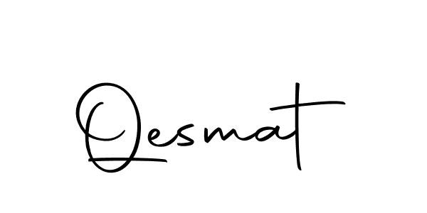 Create a beautiful signature design for name Qesmat. With this signature (Autography-DOLnW) fonts, you can make a handwritten signature for free. Qesmat signature style 10 images and pictures png