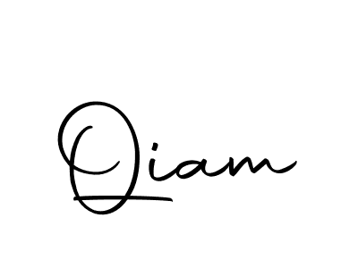 Make a beautiful signature design for name Qiam. With this signature (Autography-DOLnW) style, you can create a handwritten signature for free. Qiam signature style 10 images and pictures png