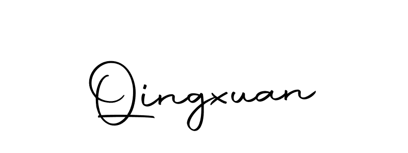 Create a beautiful signature design for name Qingxuan. With this signature (Autography-DOLnW) fonts, you can make a handwritten signature for free. Qingxuan signature style 10 images and pictures png