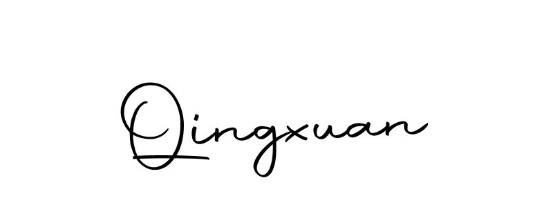 Design your own signature with our free online signature maker. With this signature software, you can create a handwritten (Autography-DOLnW) signature for name Qingxuan. Qingxuan signature style 10 images and pictures png