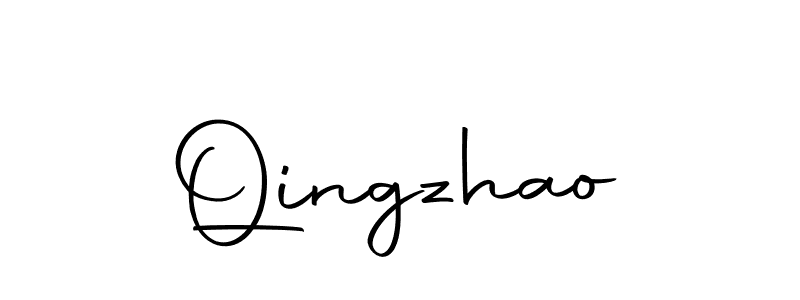 Qingzhao stylish signature style. Best Handwritten Sign (Autography-DOLnW) for my name. Handwritten Signature Collection Ideas for my name Qingzhao. Qingzhao signature style 10 images and pictures png