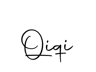 How to make Qiqi name signature. Use Autography-DOLnW style for creating short signs online. This is the latest handwritten sign. Qiqi signature style 10 images and pictures png