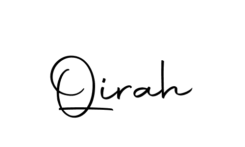 You can use this online signature creator to create a handwritten signature for the name Qirah. This is the best online autograph maker. Qirah signature style 10 images and pictures png