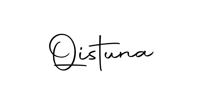 Make a beautiful signature design for name Qistuna. With this signature (Autography-DOLnW) style, you can create a handwritten signature for free. Qistuna signature style 10 images and pictures png