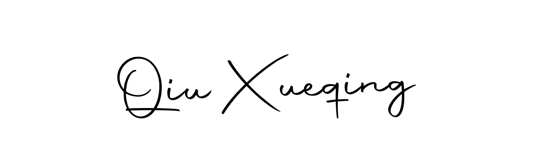 You should practise on your own different ways (Autography-DOLnW) to write your name (Qiu Xueqing) in signature. don't let someone else do it for you. Qiu Xueqing signature style 10 images and pictures png
