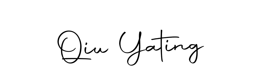 Qiu Yating stylish signature style. Best Handwritten Sign (Autography-DOLnW) for my name. Handwritten Signature Collection Ideas for my name Qiu Yating. Qiu Yating signature style 10 images and pictures png