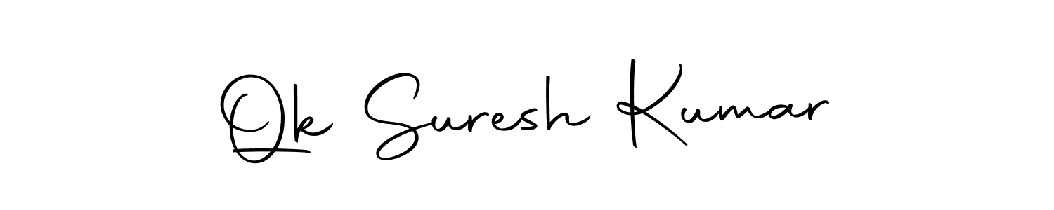 Make a beautiful signature design for name Qk Suresh Kumar. Use this online signature maker to create a handwritten signature for free. Qk Suresh Kumar signature style 10 images and pictures png