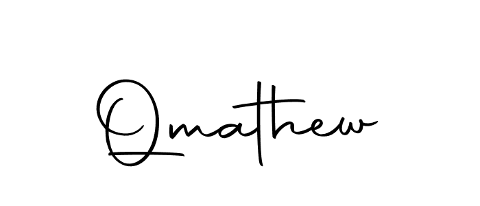 Qmathew stylish signature style. Best Handwritten Sign (Autography-DOLnW) for my name. Handwritten Signature Collection Ideas for my name Qmathew. Qmathew signature style 10 images and pictures png