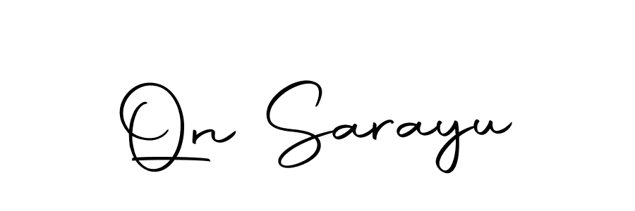 Autography-DOLnW is a professional signature style that is perfect for those who want to add a touch of class to their signature. It is also a great choice for those who want to make their signature more unique. Get Qn Sarayu name to fancy signature for free. Qn Sarayu signature style 10 images and pictures png