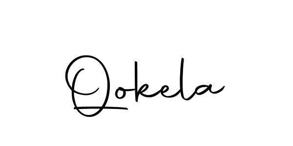 Qokela stylish signature style. Best Handwritten Sign (Autography-DOLnW) for my name. Handwritten Signature Collection Ideas for my name Qokela. Qokela signature style 10 images and pictures png
