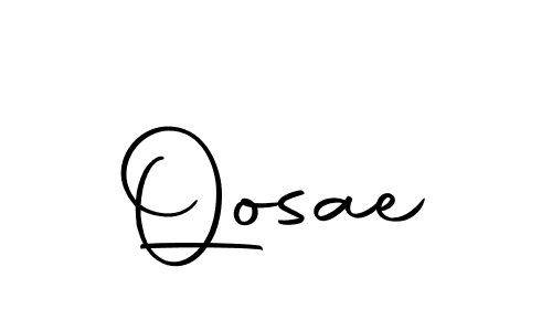 Qosae stylish signature style. Best Handwritten Sign (Autography-DOLnW) for my name. Handwritten Signature Collection Ideas for my name Qosae. Qosae signature style 10 images and pictures png