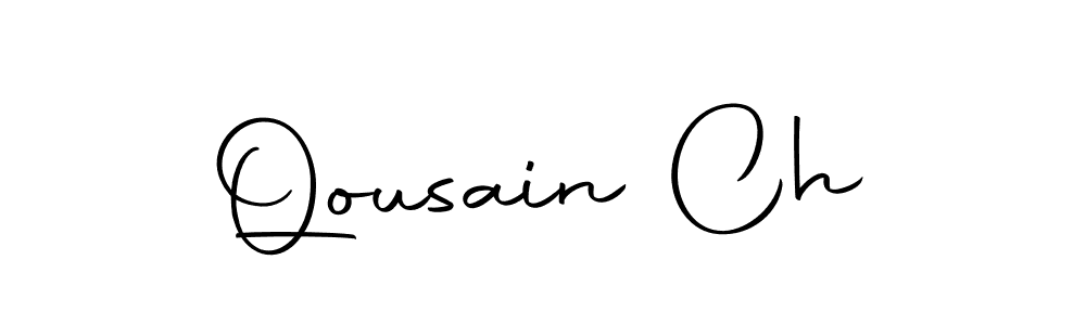 Make a beautiful signature design for name Qousain Ch. Use this online signature maker to create a handwritten signature for free. Qousain Ch signature style 10 images and pictures png