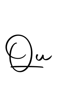 How to make Qu signature? Autography-DOLnW is a professional autograph style. Create handwritten signature for Qu name. Qu signature style 10 images and pictures png