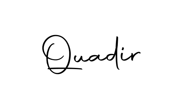 Make a beautiful signature design for name Quadir. Use this online signature maker to create a handwritten signature for free. Quadir signature style 10 images and pictures png