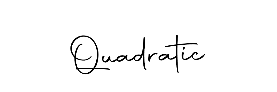 Design your own signature with our free online signature maker. With this signature software, you can create a handwritten (Autography-DOLnW) signature for name Quadratic. Quadratic signature style 10 images and pictures png