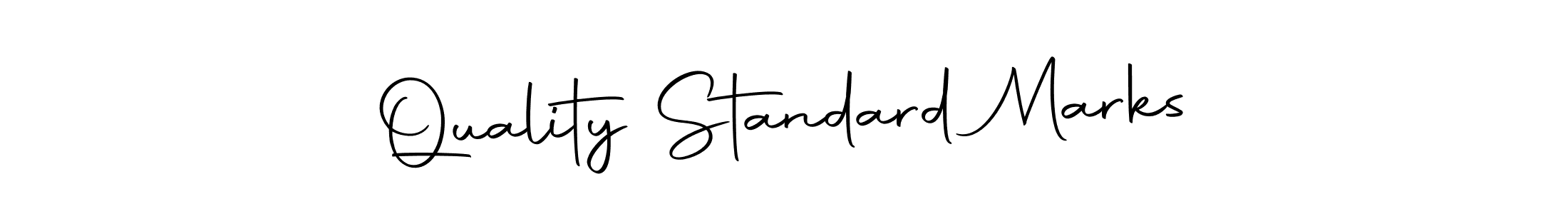 Also we have Quality Standard Marks name is the best signature style. Create professional handwritten signature collection using Autography-DOLnW autograph style. Quality Standard Marks signature style 10 images and pictures png