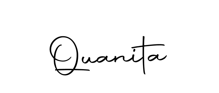 Create a beautiful signature design for name Quanita. With this signature (Autography-DOLnW) fonts, you can make a handwritten signature for free. Quanita signature style 10 images and pictures png