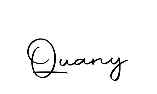 Quany stylish signature style. Best Handwritten Sign (Autography-DOLnW) for my name. Handwritten Signature Collection Ideas for my name Quany. Quany signature style 10 images and pictures png