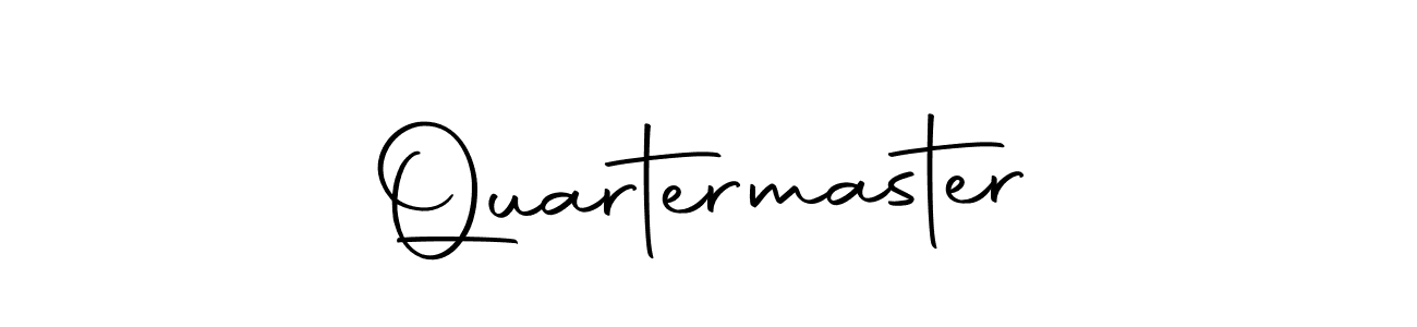 Create a beautiful signature design for name Quartermaster. With this signature (Autography-DOLnW) fonts, you can make a handwritten signature for free. Quartermaster signature style 10 images and pictures png