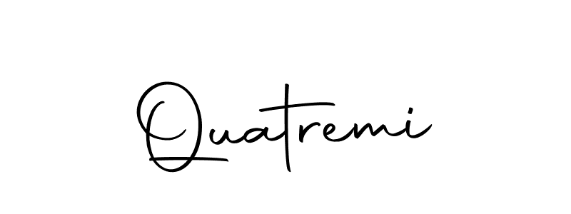 You should practise on your own different ways (Autography-DOLnW) to write your name (Quatremi) in signature. don't let someone else do it for you. Quatremi signature style 10 images and pictures png