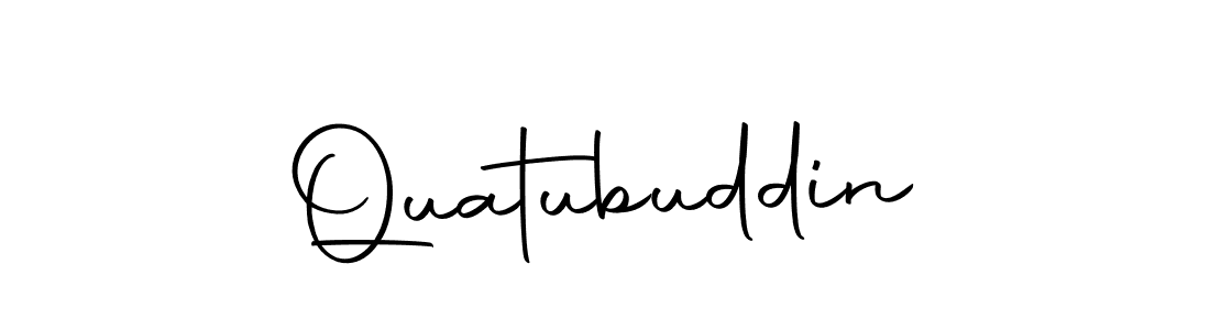 You can use this online signature creator to create a handwritten signature for the name Quatubuddin. This is the best online autograph maker. Quatubuddin signature style 10 images and pictures png