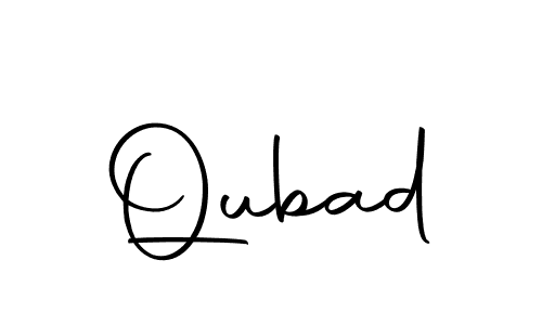 Design your own signature with our free online signature maker. With this signature software, you can create a handwritten (Autography-DOLnW) signature for name Qubad. Qubad signature style 10 images and pictures png