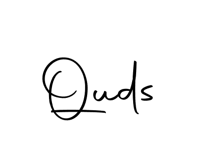 Use a signature maker to create a handwritten signature online. With this signature software, you can design (Autography-DOLnW) your own signature for name Quds. Quds signature style 10 images and pictures png