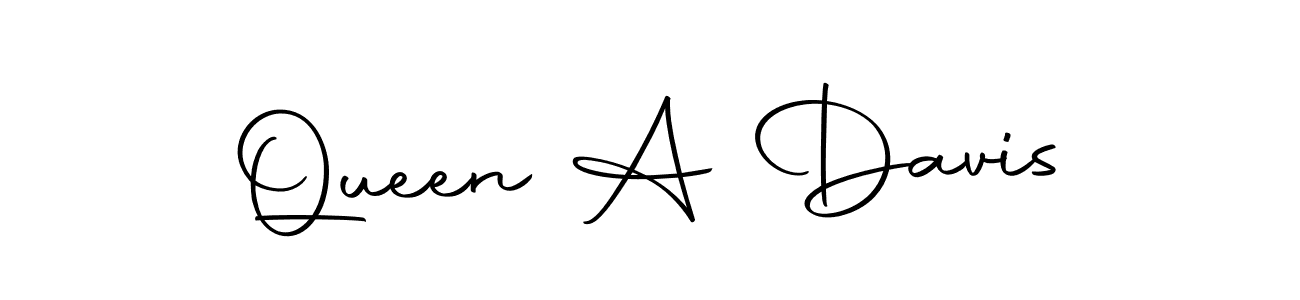 Create a beautiful signature design for name Queen A Davis. With this signature (Autography-DOLnW) fonts, you can make a handwritten signature for free. Queen A Davis signature style 10 images and pictures png