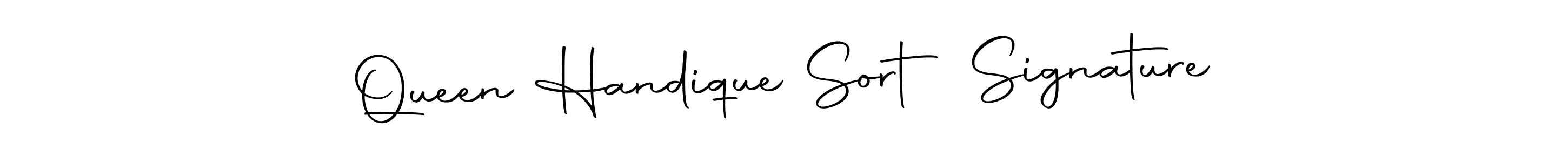 Also we have Queen Handique Sort Signature name is the best signature style. Create professional handwritten signature collection using Autography-DOLnW autograph style. Queen Handique Sort Signature signature style 10 images and pictures png