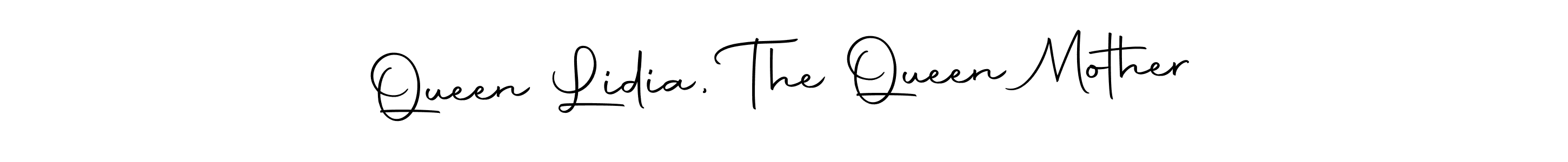 Autography-DOLnW is a professional signature style that is perfect for those who want to add a touch of class to their signature. It is also a great choice for those who want to make their signature more unique. Get Queen Lidia, The Queen Mother name to fancy signature for free. Queen Lidia, The Queen Mother signature style 10 images and pictures png