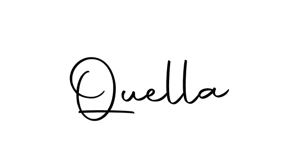 How to make Quella name signature. Use Autography-DOLnW style for creating short signs online. This is the latest handwritten sign. Quella signature style 10 images and pictures png