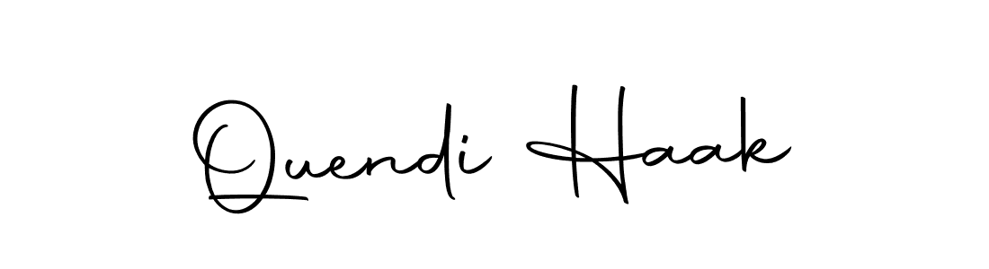 Make a beautiful signature design for name Quendi Haak. Use this online signature maker to create a handwritten signature for free. Quendi Haak signature style 10 images and pictures png