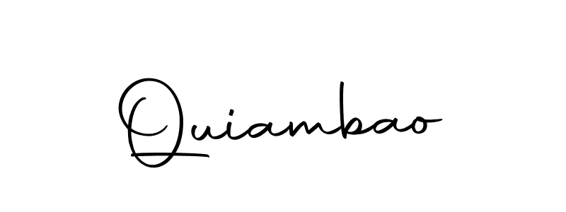 Also we have Quiambao name is the best signature style. Create professional handwritten signature collection using Autography-DOLnW autograph style. Quiambao signature style 10 images and pictures png