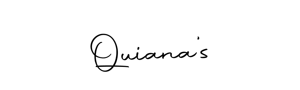 Design your own signature with our free online signature maker. With this signature software, you can create a handwritten (Autography-DOLnW) signature for name Quiana’s. Quiana’s signature style 10 images and pictures png