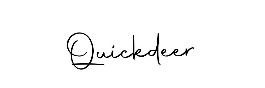How to make Quickdeer name signature. Use Autography-DOLnW style for creating short signs online. This is the latest handwritten sign. Quickdeer signature style 10 images and pictures png