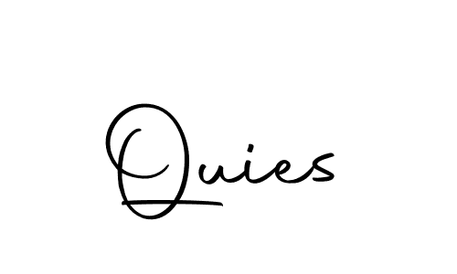 Design your own signature with our free online signature maker. With this signature software, you can create a handwritten (Autography-DOLnW) signature for name Quies. Quies signature style 10 images and pictures png