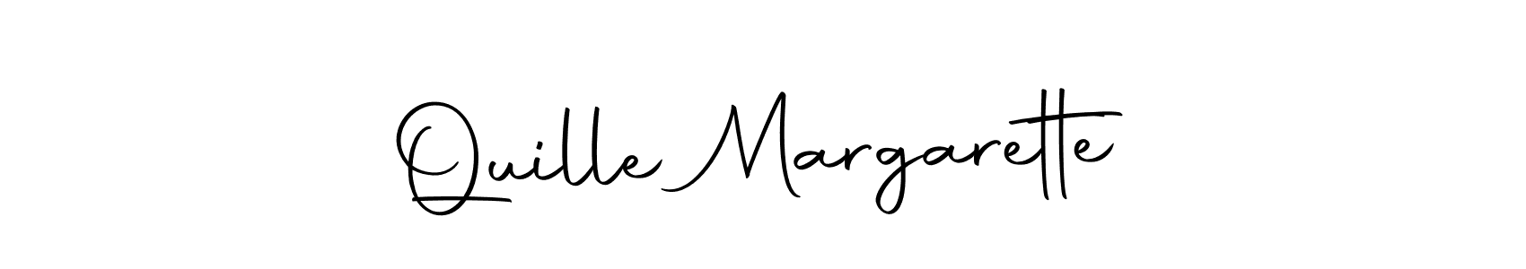 Use a signature maker to create a handwritten signature online. With this signature software, you can design (Autography-DOLnW) your own signature for name Quille Margarette. Quille Margarette signature style 10 images and pictures png